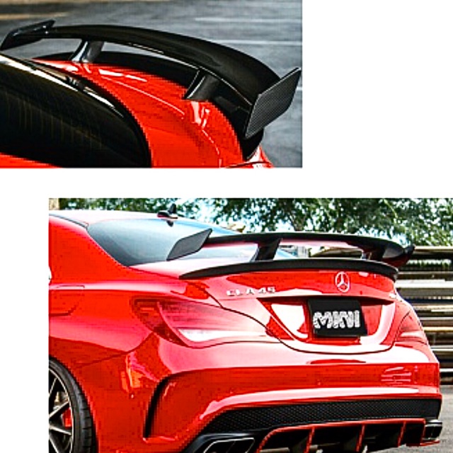 MERCEDES BENZ REAR SPOILER W117 CLA FULL ORIGINAL FULL CARBON | Shopee ...