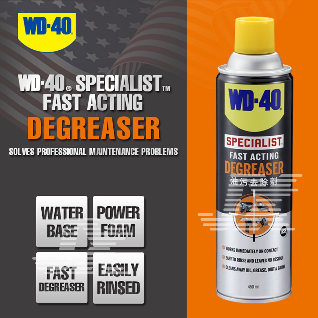 WD40 Specialist Fast Acting Degreaser Oil Grease Grime Stove Kitchen