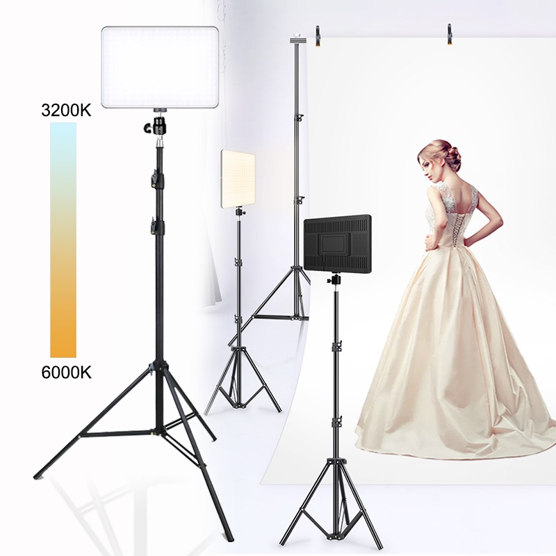 New Dimmable LED Video Light Panel 3200k-6000k Photography Lighting For ...