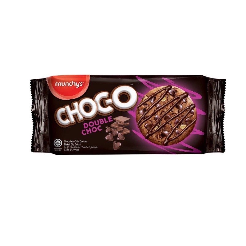 Munchy's Choc-O Cookies Double Chocolate (125g) | Shopee Malaysia