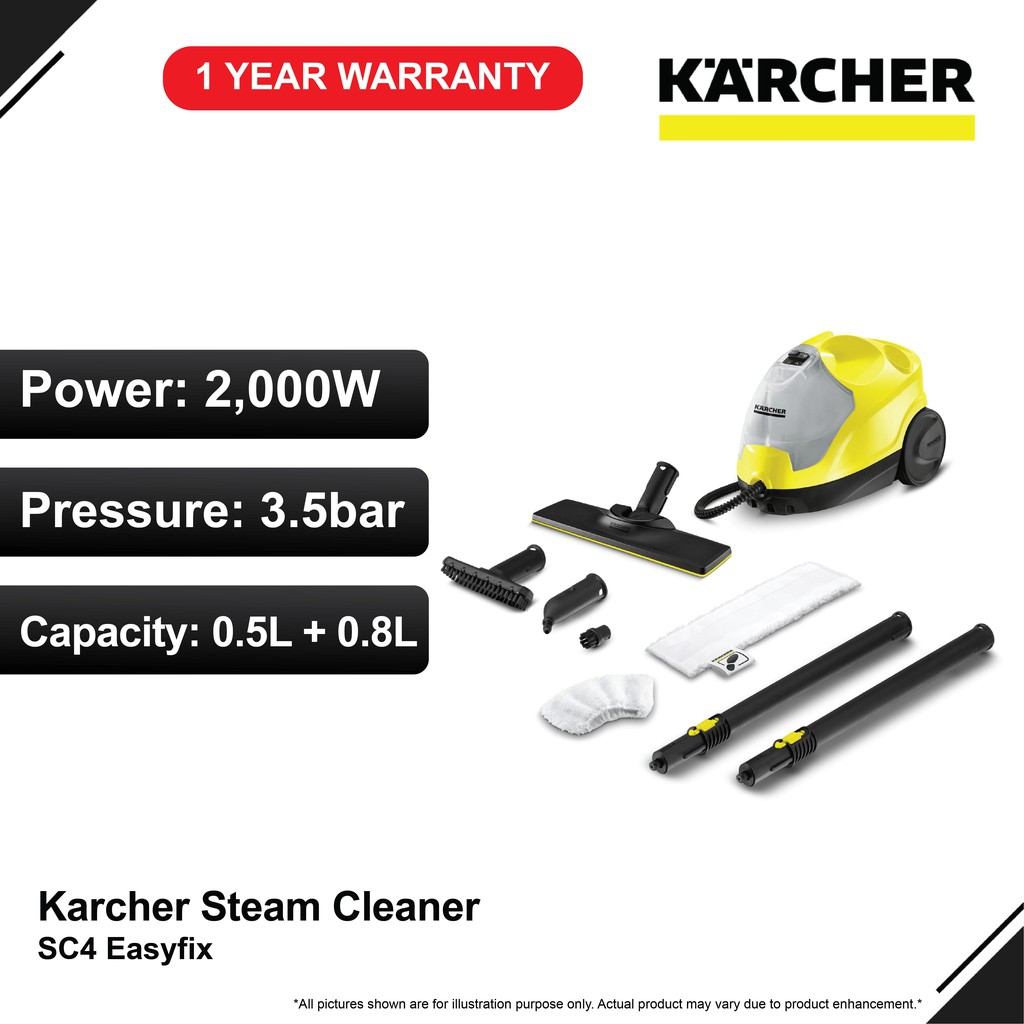 Karcher SC4 Steam Cleaner EasyFix (2000W/3.5 Bar) Shopee Malaysia