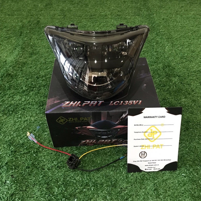 JAMINAN 1 TAHUN ZHI PAT LED HEADLAMP HEADLIGHT LC135 V1V8 Y15Z SYM