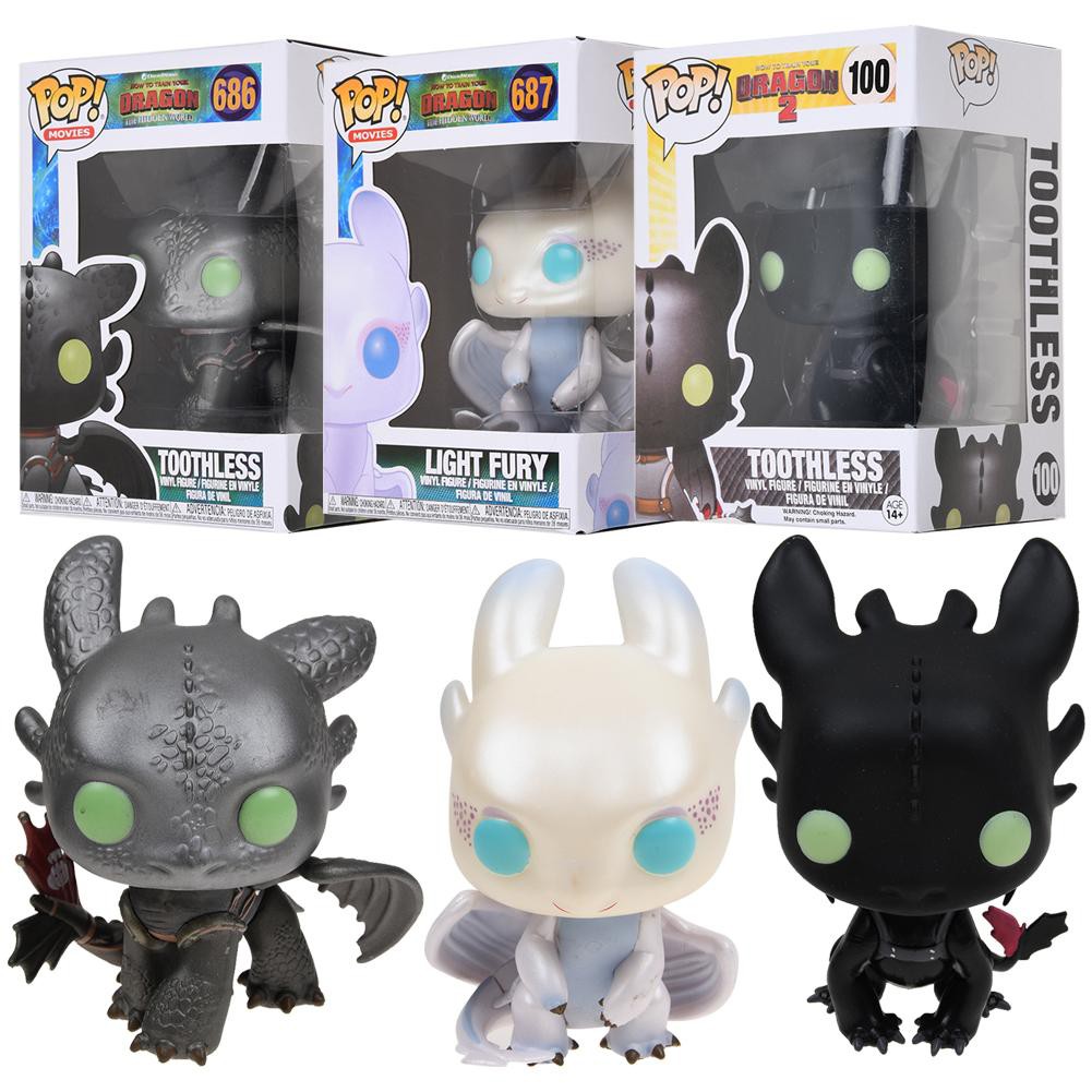 Toothless and light fury funko clearance pop