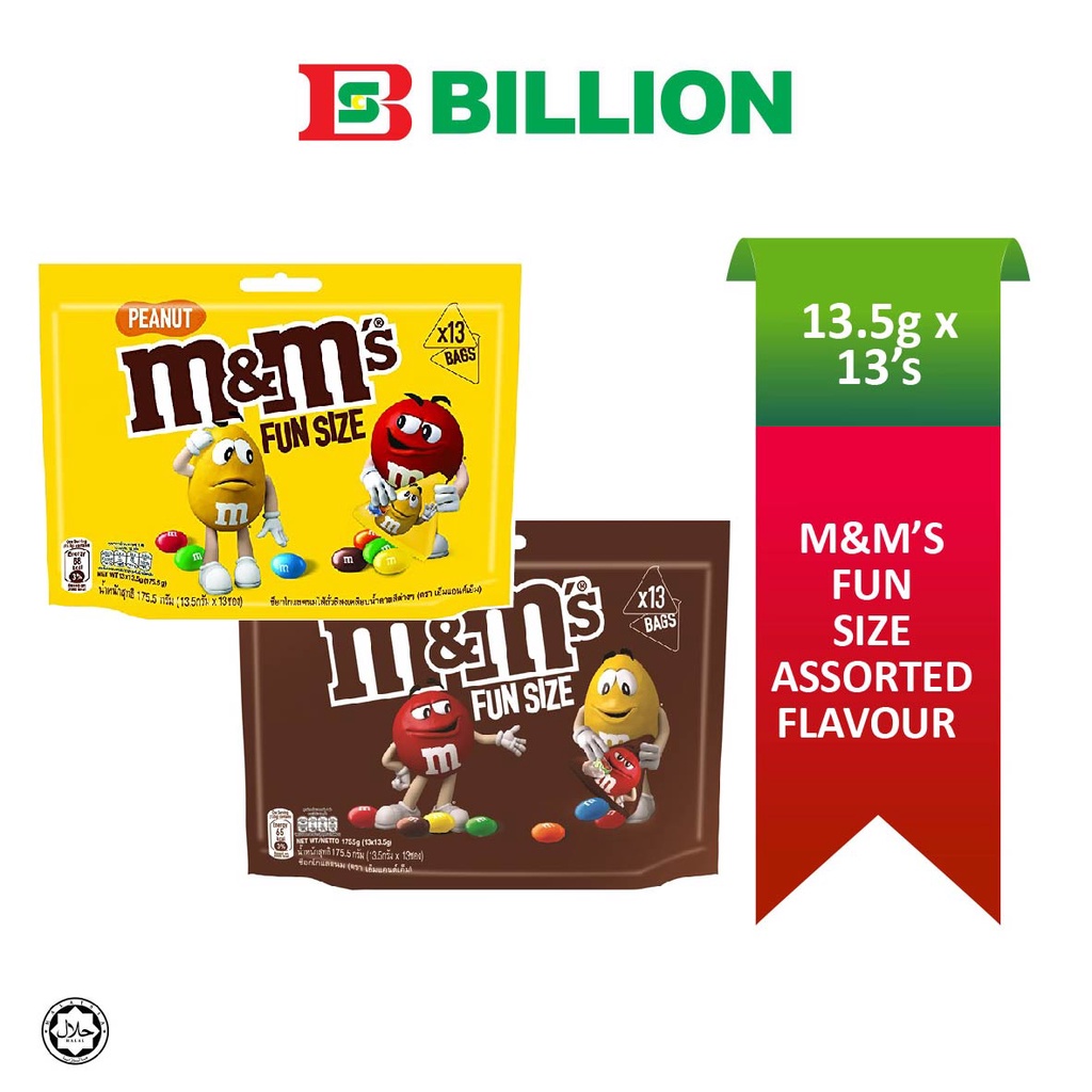 M&M Fun Size 13.5g x 13's ( Assorted Flavour ) Shopee Malaysia