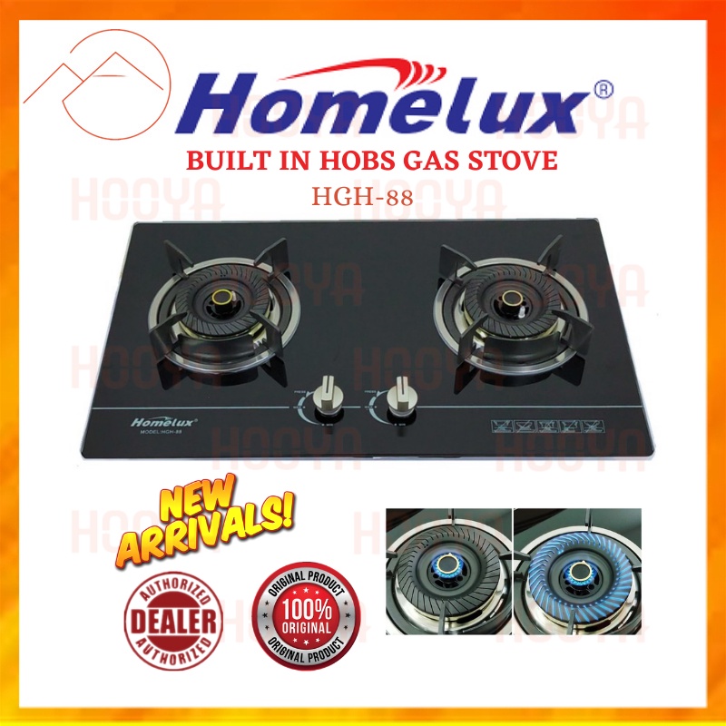 HOMELUX HGH88 2 Burners BuiltIn Flexi Hob (Flexible Hob,Gas Cooker