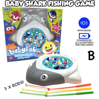 Baby Shark Fishing Game Toys For Boys Girls Kids