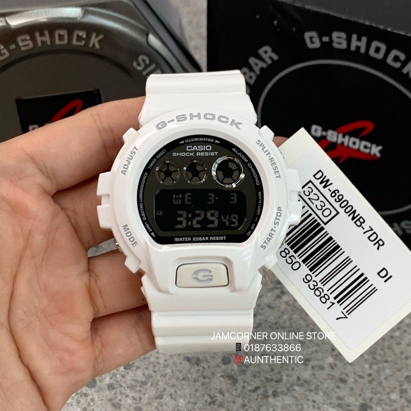 100 ORIGINAL CASIO G SHOCK DW 6900NB 7 aka WHITE EMINEM