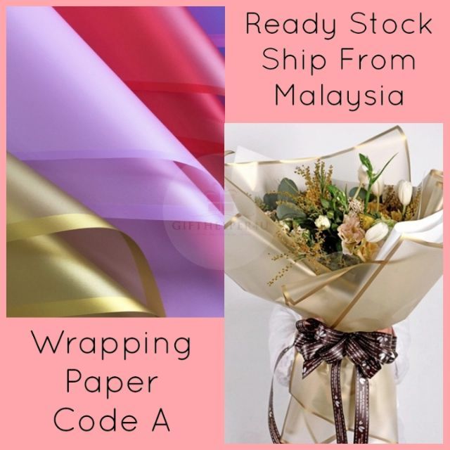 Plastic Waterproof Flower Wrapping Paper