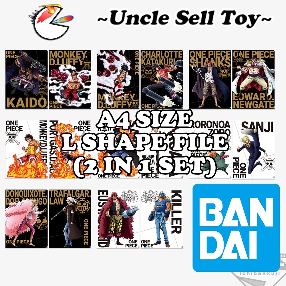 [Ready Stock] Bandai One Piece L Shape File Folder Stationery | One ...