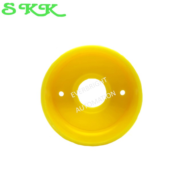 Emergency Stop Push Button Yellow Round Protective Cover Guard Ring