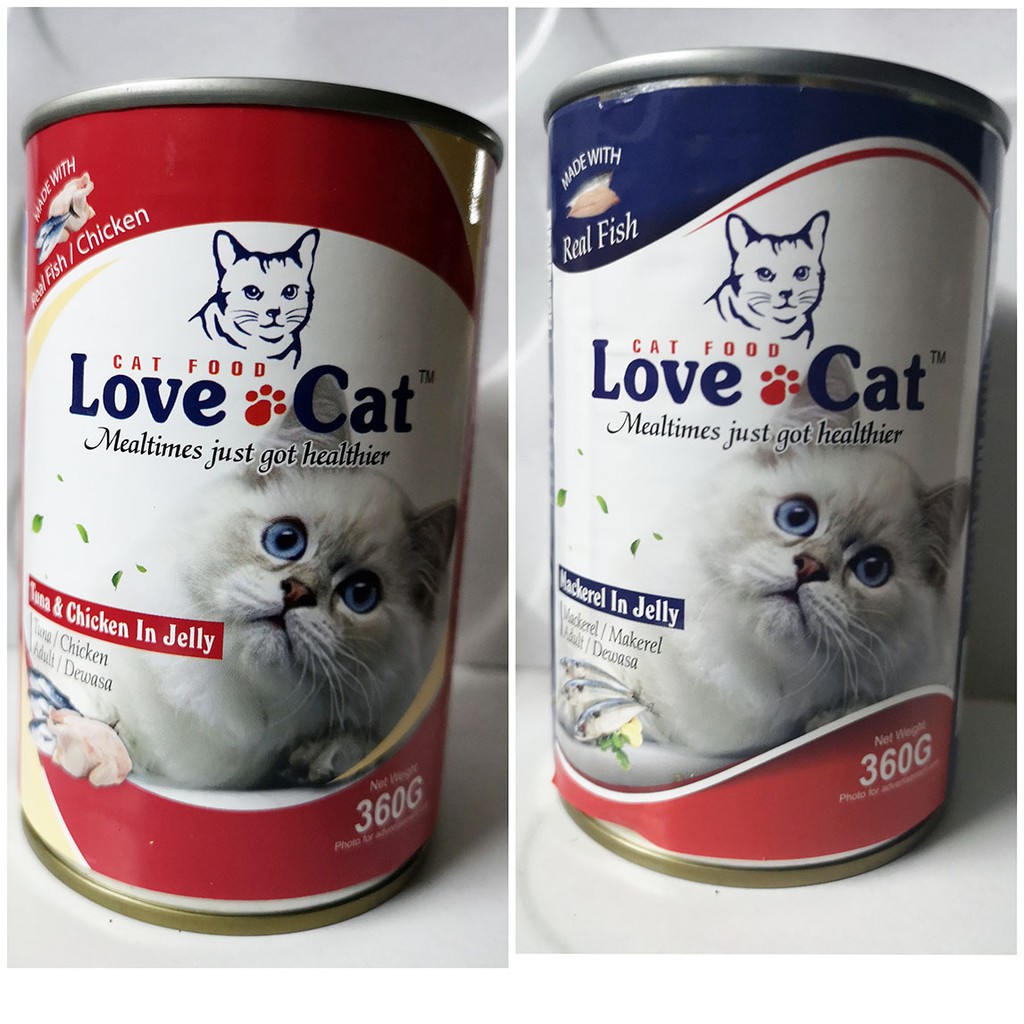 LOVE CAT CANNED FOOD 360GM CAT WET FOOD 3 FLAVORS Shopee