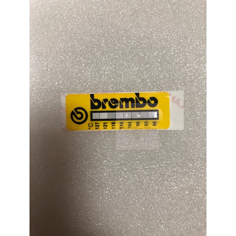 Brembo Brake Calipers Temperature Sensing Sticker Lettering Shopee