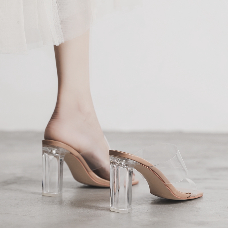 Transparent shop heels canada