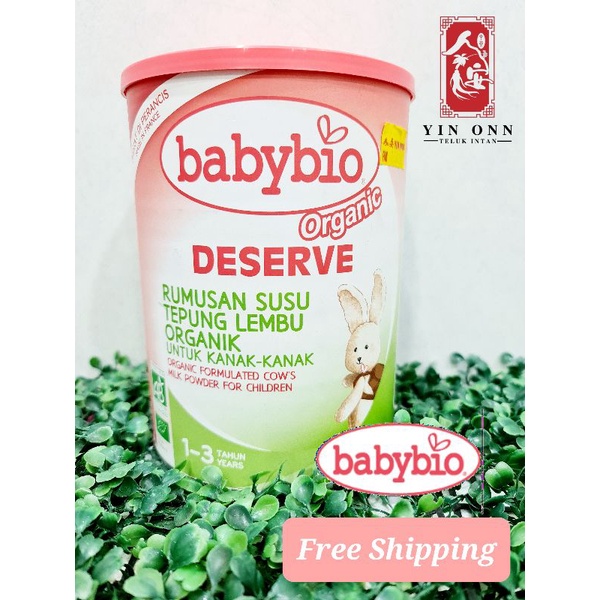 Babybio Deserve Formulated Cow's Milk for Children, 1 - 3 years (900g)