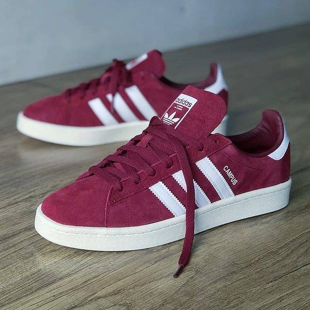 Maroon adidas campus best sale