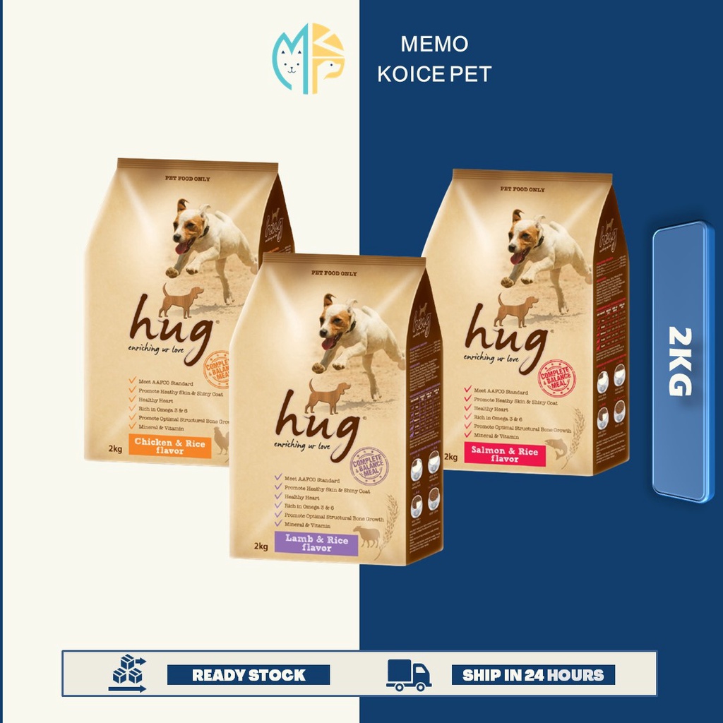 [FREE SHIPPING] Hug Premium Dog Food 2KG ( Chicken & Rice , Lamb & Rice ...