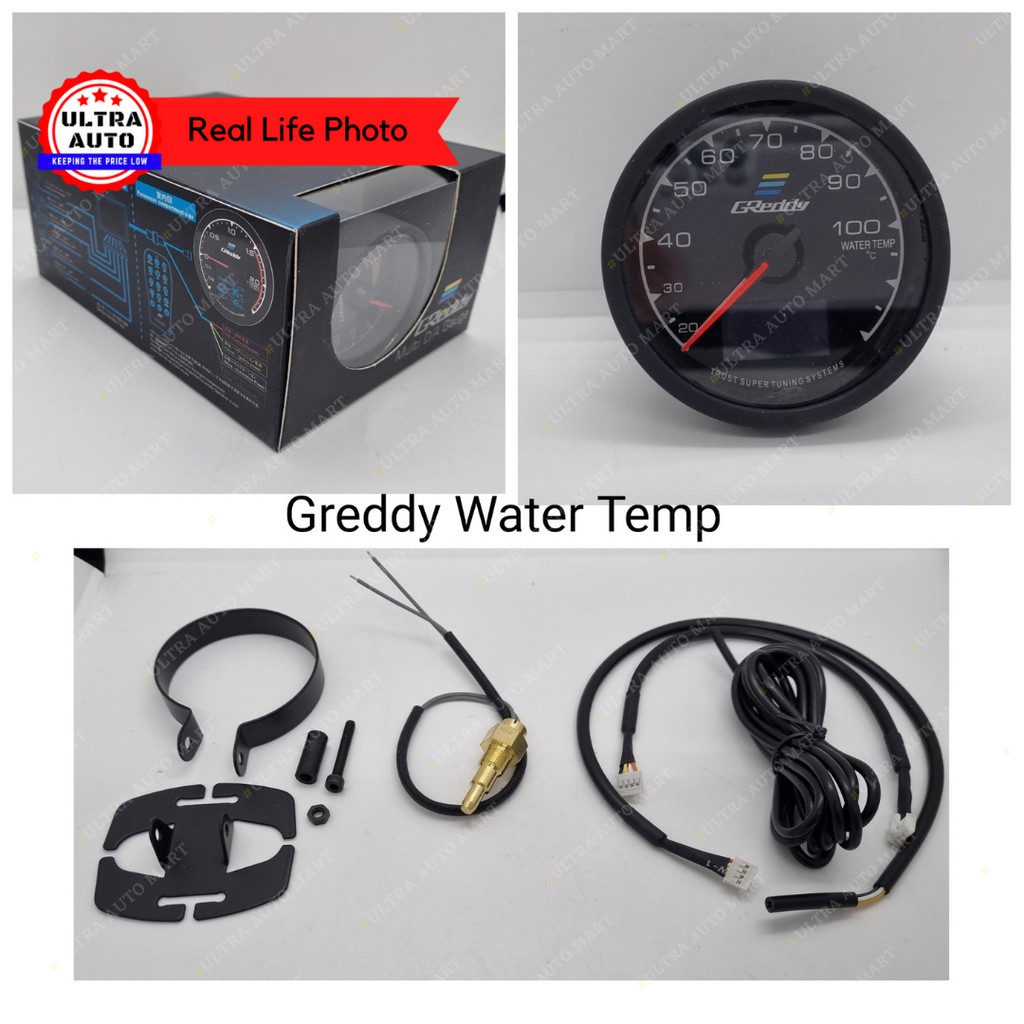 GReddy Meter Digital Meter Gauge (34 Colours) 60mm OEM (Water Oil Temp