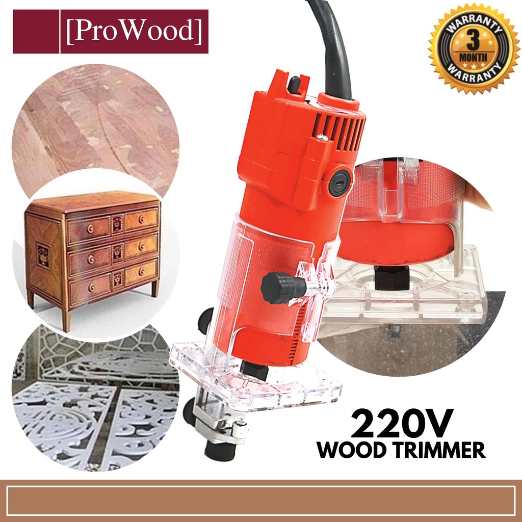 M1P-3703 220V Electric Hand Trimmer Wood Router (RANDOM COLOUR ...