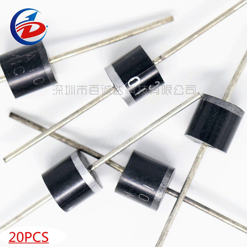 thumbnail image 2 of 200PCS 10A10 1000V 10A Rectifier Diode – SMW Brand, Axial Lead 2 of 3