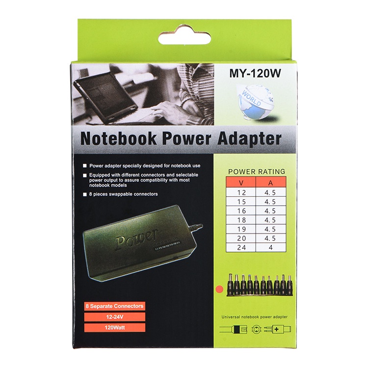 96W Universal Laptop Power Supply AC To DC 12V/16V/20V/24V Adapter ...