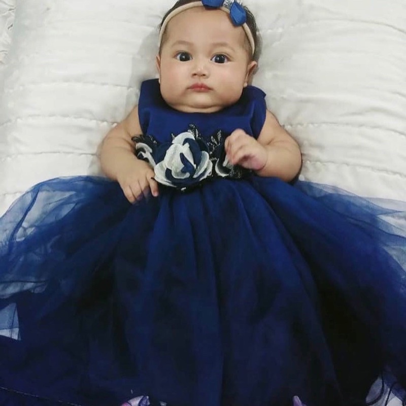 Baby Navy Blue Dress Shopee Malaysia