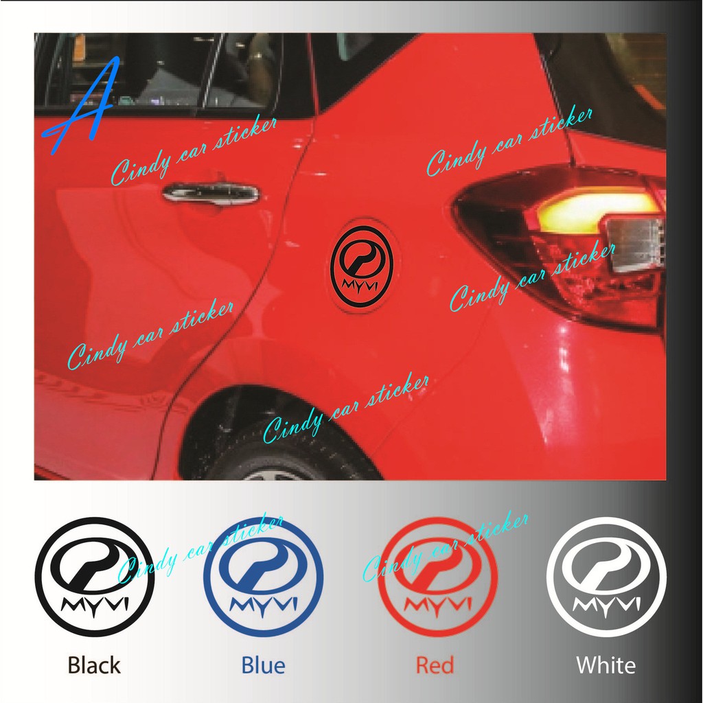 Perodua New 2018 Myvi Fuel Tank Cover Cap Sticker | Shopee Malaysia