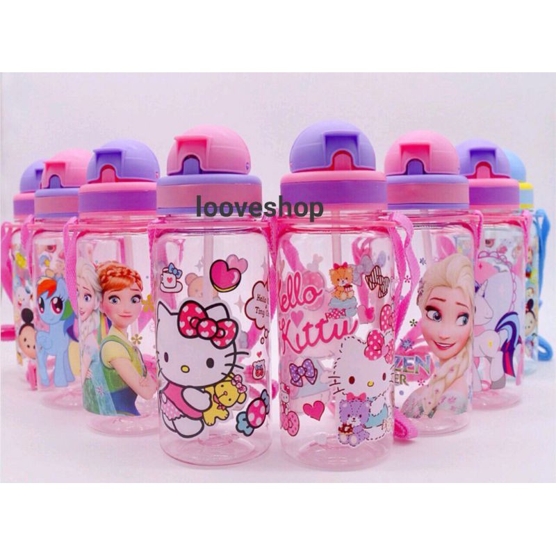 BOTOL A Botol Air Budak Pony Elsa Spideman Kids Water Bottle | Shopee ...