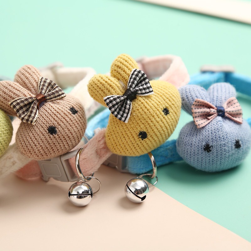 Dog collar cat collar with cute rabbit bell | Shopee Malaysia