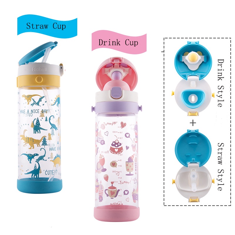 CARESWAY Kids Water Bottle With Keyring – 600 Ml Girls And Boys Game - View #10