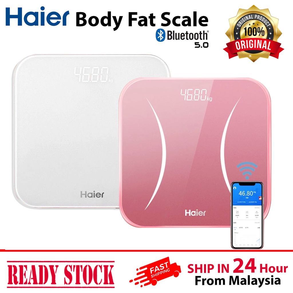 Haier Body Fat Scale 2 BMI Smart Composition Weight Scale 2 Bluetooth 5 ...