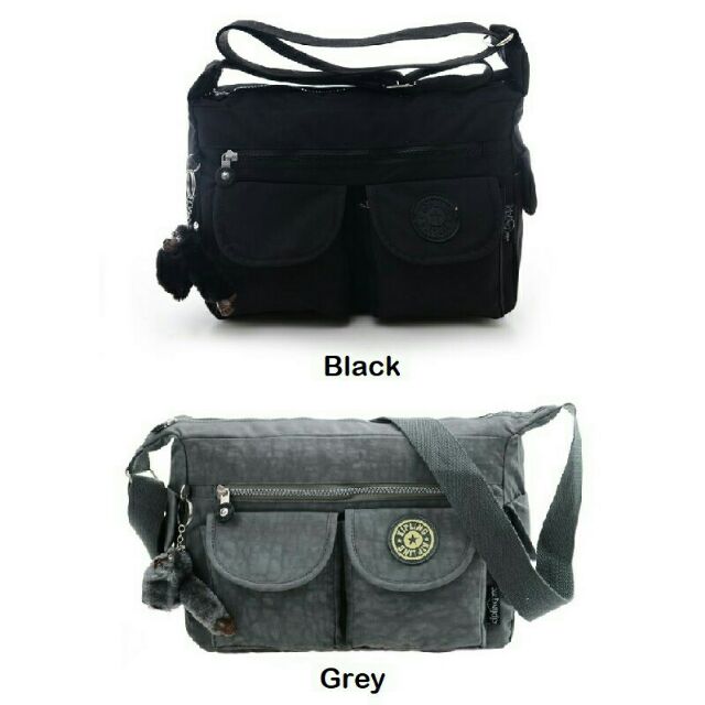 Kipling black sling bag deals