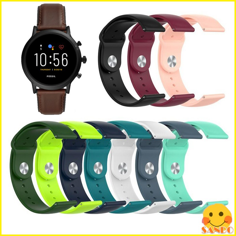 Fossil The Carlyle HR Gen 5 Smartwatch Soft Silicone Strap Smart