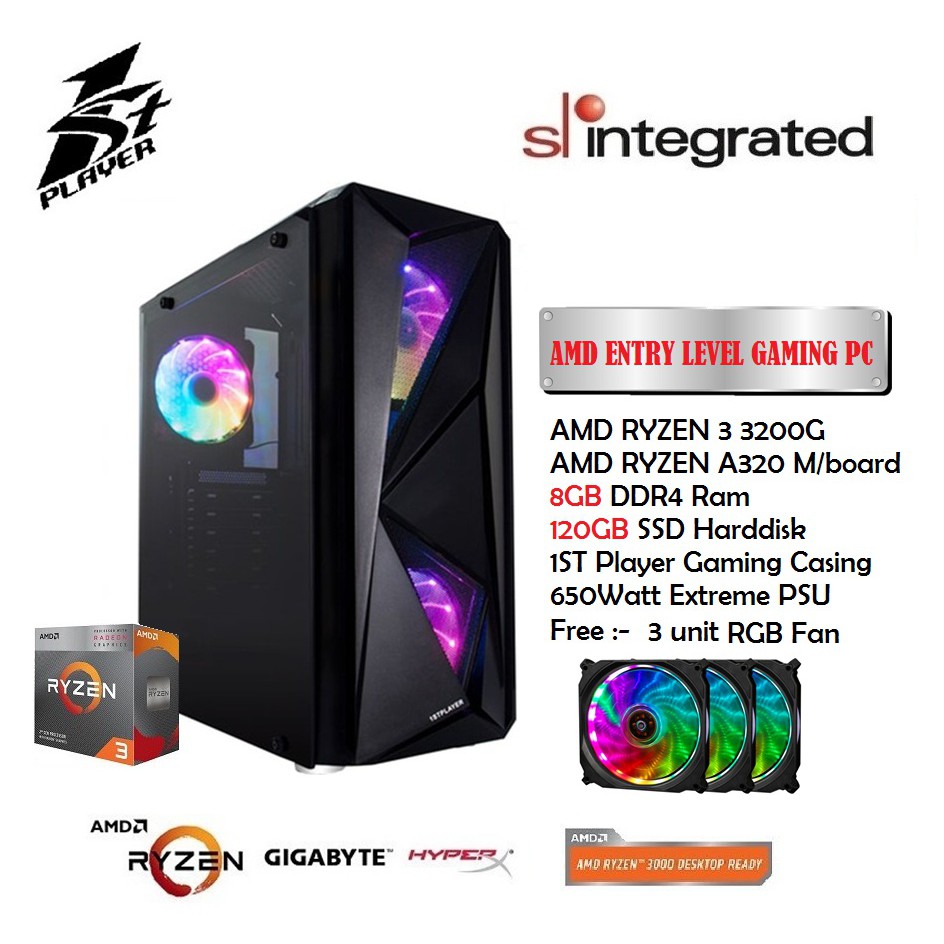 🔥HOT ITEM🔥 Ryzen Entry Level Desktop PC ( New Unit ) | Shopee Malaysia