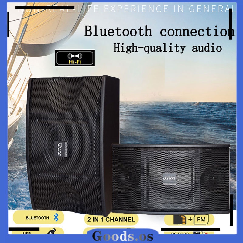 Wooden box 6.5inch Subwoofer Karaoke set home teater Speaker Bluetooth