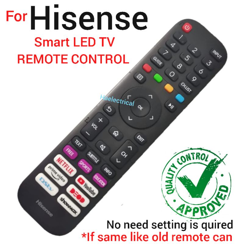 hisense smart tv remote control for seleted model Shopee Malaysia