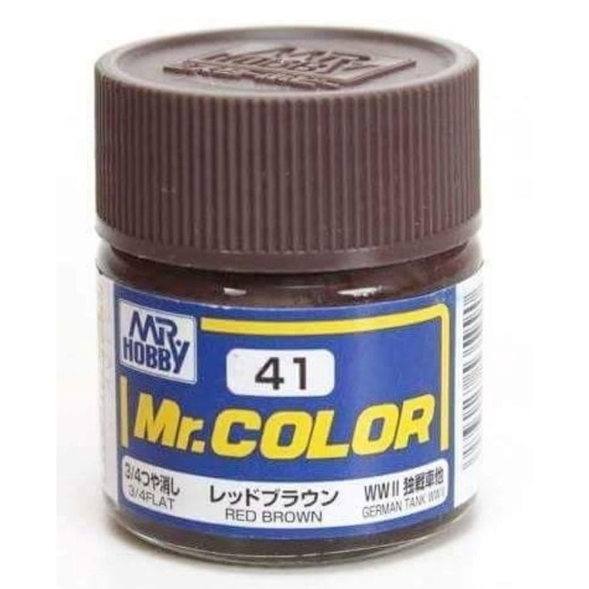 [Mr Hobby] Mr Color lacquer paint (10ml) C41 - Red Brown | Shopee Malaysia