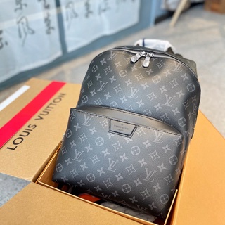 LV Louis Vuitton Fashion classic print backpack large capacity leisure