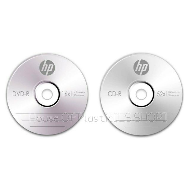 [LS] CD-R/DVD-R HP Brand Disc Blank Recordable Burnable CD DVD Kosong ...