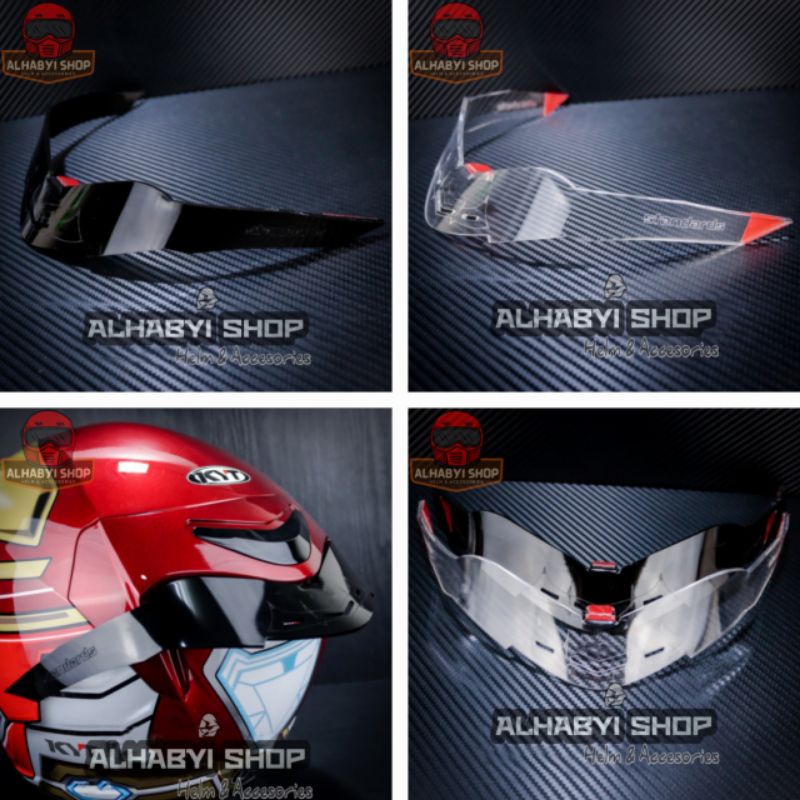 Kyt K2 RIDER HELMET SPOILER - VENOM OPEN | 3mm ACRYLIC SPOILER | Shopee ...