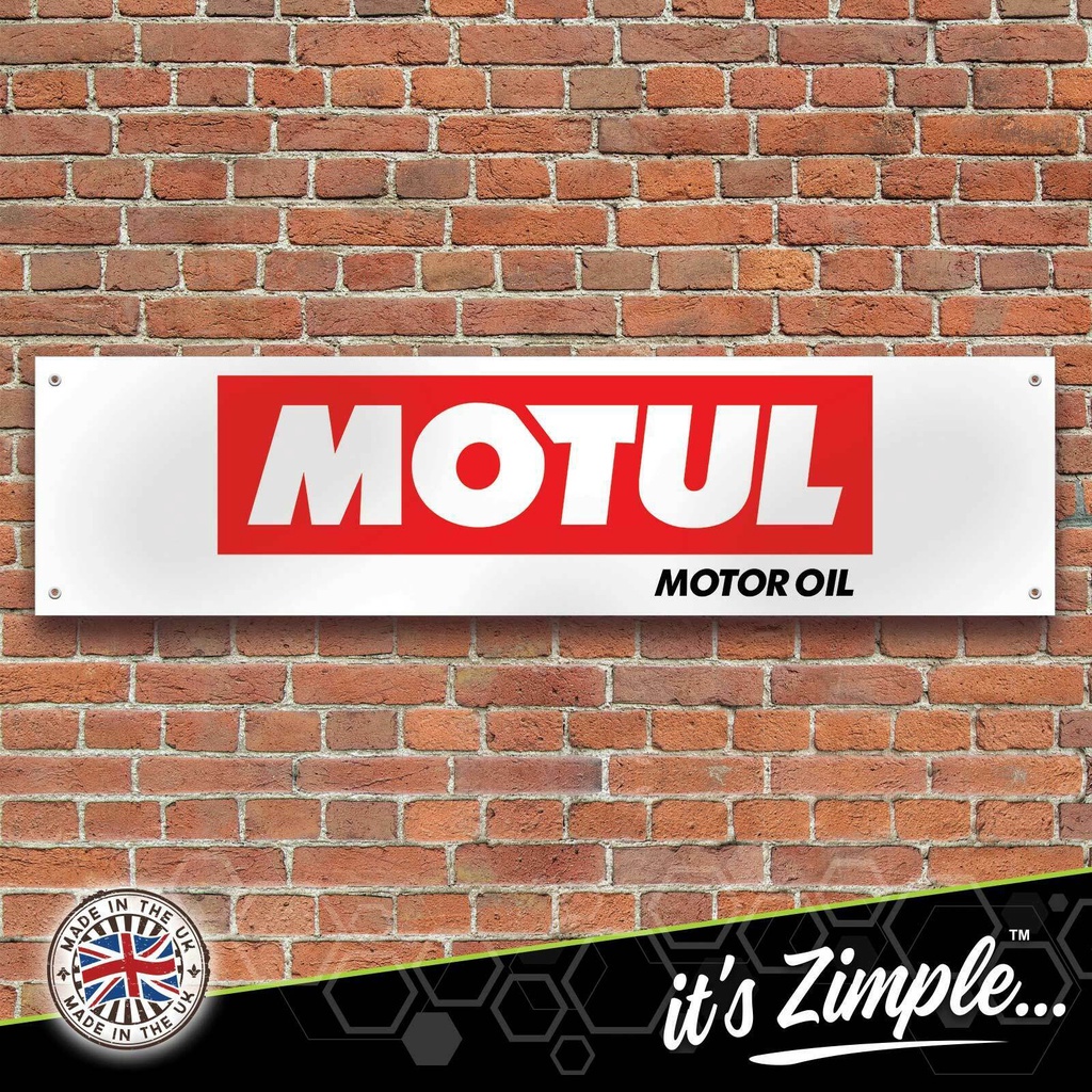 Motul Motor Oil Banner Garage Metal Tin Printed Pvc Trackside