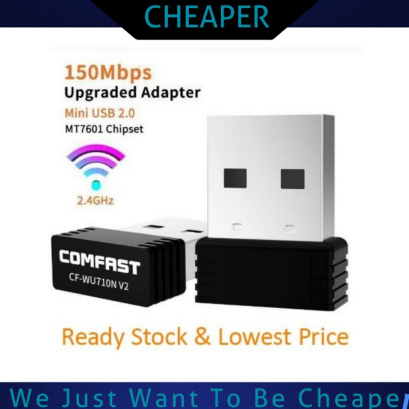 2.4G Wifi 150Mbps Mini Wireless USB WiFi Adapter Network Kad Dongle ...