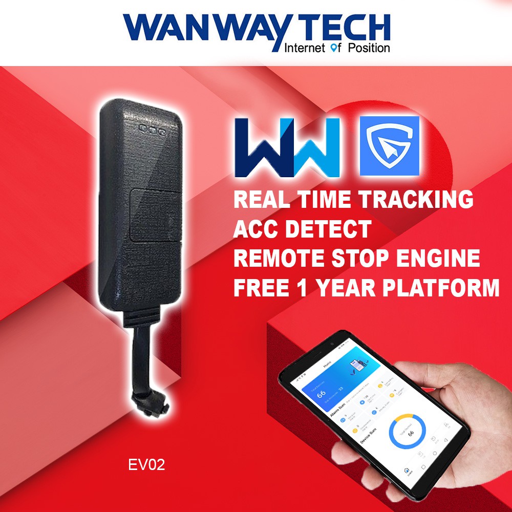 Wanway Mini Global GPS Tracker Tracking System GPRS GSM Satellite Locator Car Lorry 12v 24v