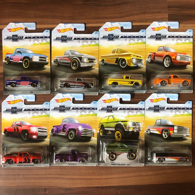 Hot wheels chevy hot sale trucks 100th anniversary