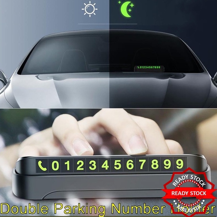 Car Temporary Parking Card Phone Number Card Plate Car Sticker