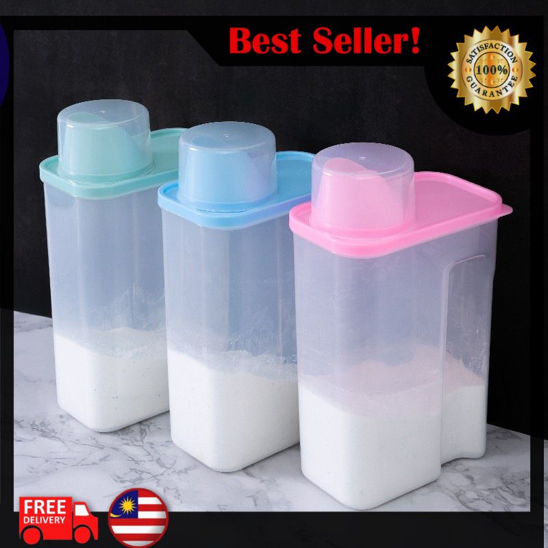 Airtight Laundry Detergent Powder Storage Box Shopee Malaysia