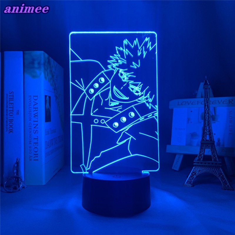 My Hero Academia LED Night Light Bedroom Decor Katsuki Bakugo Colorful ...