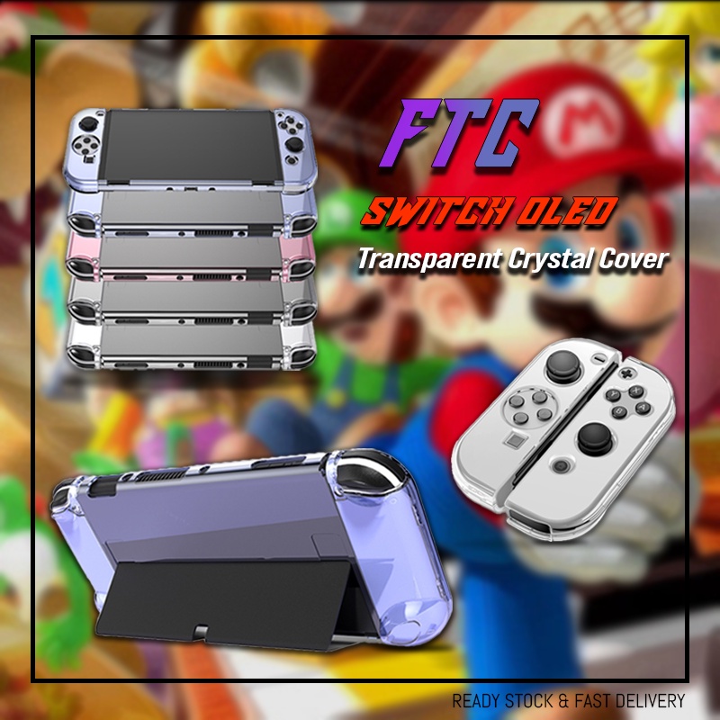 FTC Nintendo Switch OLED Dockable Crystal Clear Case TPU Protective ...