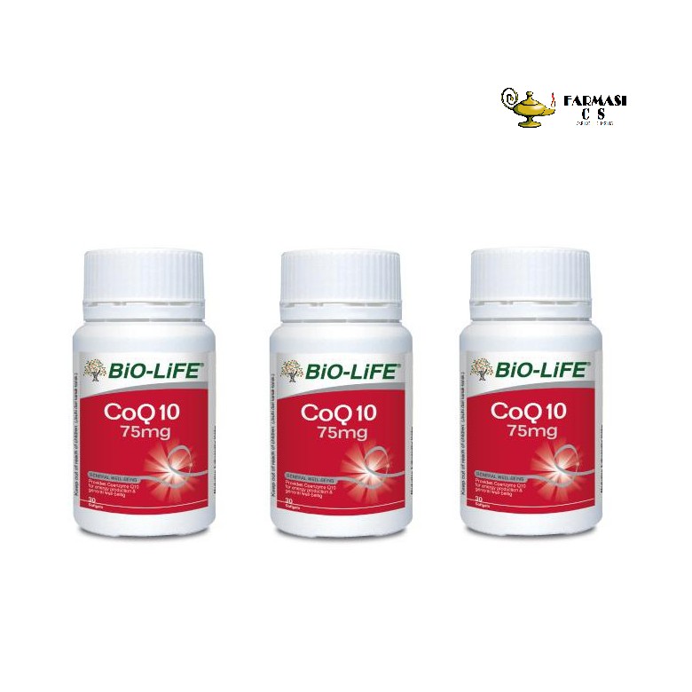 PROMO BioLife CoQ10 75mg 30s x 3 (TRIPLE PACK) EXP09/2025 [ Bio Life