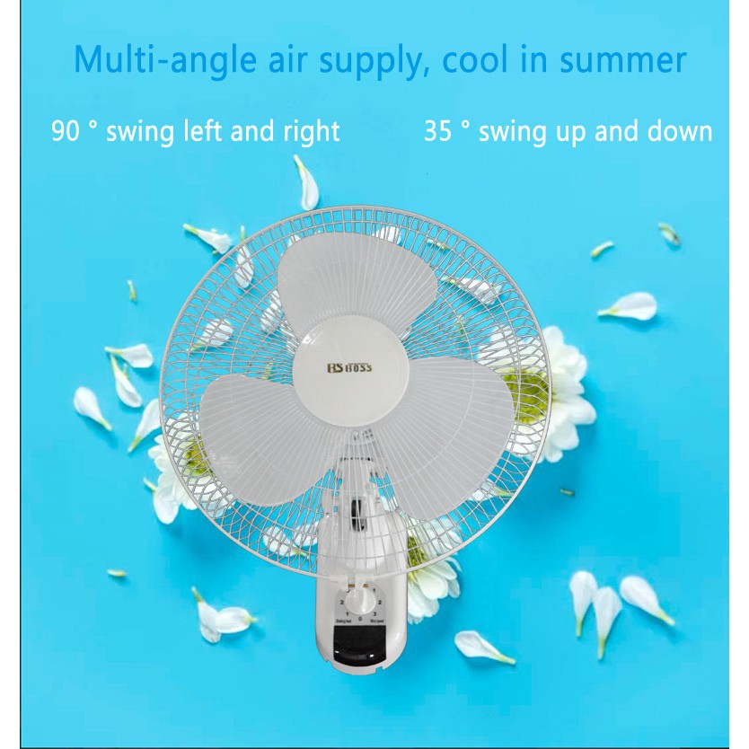 portable fan [Ready Stock] BSBOSS 3Speed Wall fan wallmounted electric fan wallmounted table
