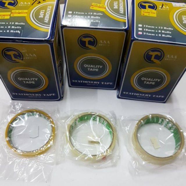 READY STOCK 1box 12mm 18mm 24mm stationery tape AAA Shopee